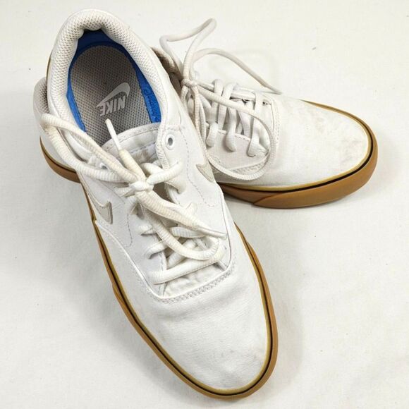 Nike Other - Men's NIKE SB Chron 2 Canvas 'White Gum' Skate Shoes Lace-Up Sneakers US Size 8
